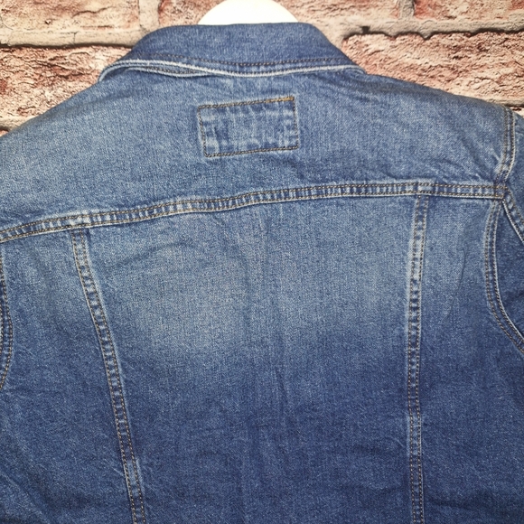 Loft | Made and Loved | Classic Blue Stone-Washed Material Jean Jacket - Picture 10 of 16